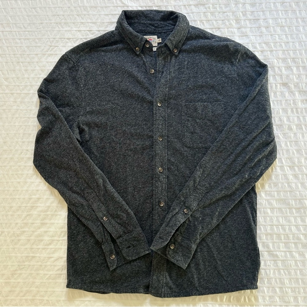 Faherty Men’s Cotton Shirt | Size S | Charcoal